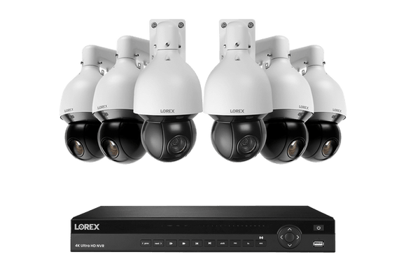 Lorex 4K 16-Channel 3TB Wired NVR System with 6 PTZ Cameras