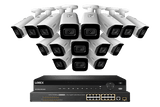 Lorex 4K 32-Channel Nocturnal NVR System with Nocturnal 3 IP Smart Security Cameras with Real-Time 30FPS Recording and Listen-in Audio