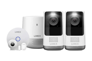 Lorex 2K Wire-Free, Battery-operated Security System (2-Cameras) + Smart Sensor Kit