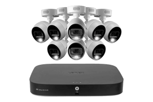 Lorex 4K 20-Channel (16 Wired and 4 Wi-Fi) 2TB Wired DVR System with Analog Active Deterrence Cameras