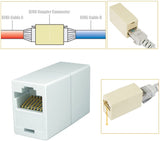 iMBAPrice® RJ45 Coupler - (Pack of 5) Cat5e Ethernet Cable Extender Female to Female Straight Modular Inline Coupler